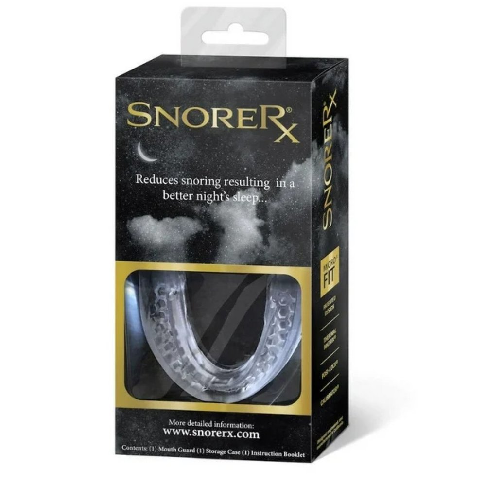 SNORERX Anti-Snore Mouthguard - Stop Snoring! - Mouthguard & Storage Case